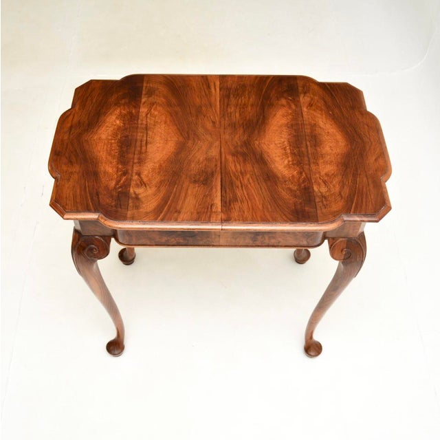 Wood Figured Walnut Occasional Side Table, 1920s For Sale - Image 7 of 11