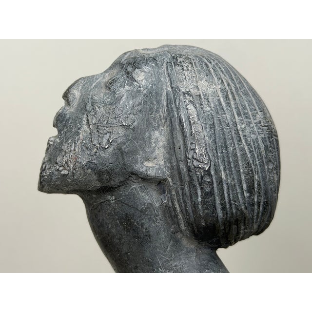 Art Deco Lead Sculpture of Joan of Arc in the Manner of Eric Gill For Sale - Image 9 of 18