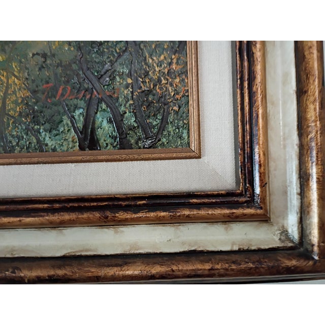 Mid 20th Century Original Oil Painting Signed by Artist T. Dennis, Framed For Sale - Image 12 of 12