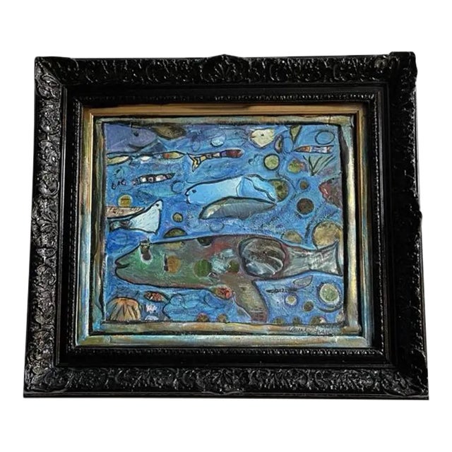 “ Where Joy Is the Only Language Spoken”, Signed by the Artist Cheryl Fudge Contemporary Original Painting For Sale