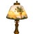 1910s Handel Art Nouveau Frosted Glass Reverse Painted Boudoir Table Lamp For Sale In Portland, OR - Image 6 of 14