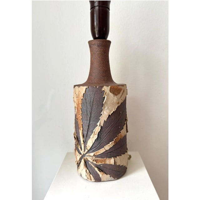 Stoneware Table Lamp from Bodil Marie Nielsen, 1970s For Sale - Image 9 of 9