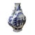 Chinoiserie Chinese Blue White Porcelain People Theme Flower Shape Vase For Sale - Image 3 of 8
