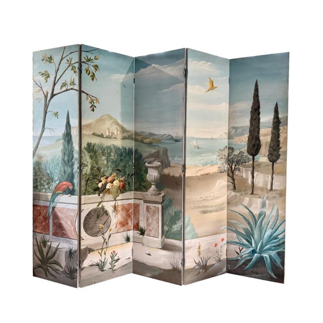 Pierre-Marie Rudelle (1932-2015) for Maison Jansen, Art Deco Screen, 1940s For Sale - Image 8 of 8