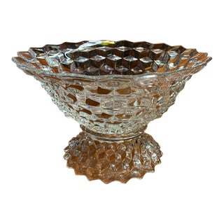 Antique Fostoria Crystal Bowl on Base For Sale