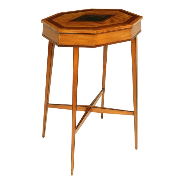 Antique Chinese Satinwood Side Table, 1890s For Sale