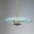 Glass Art Deco Church Chandelier with Three Lights For Sale - Image 7 of 9