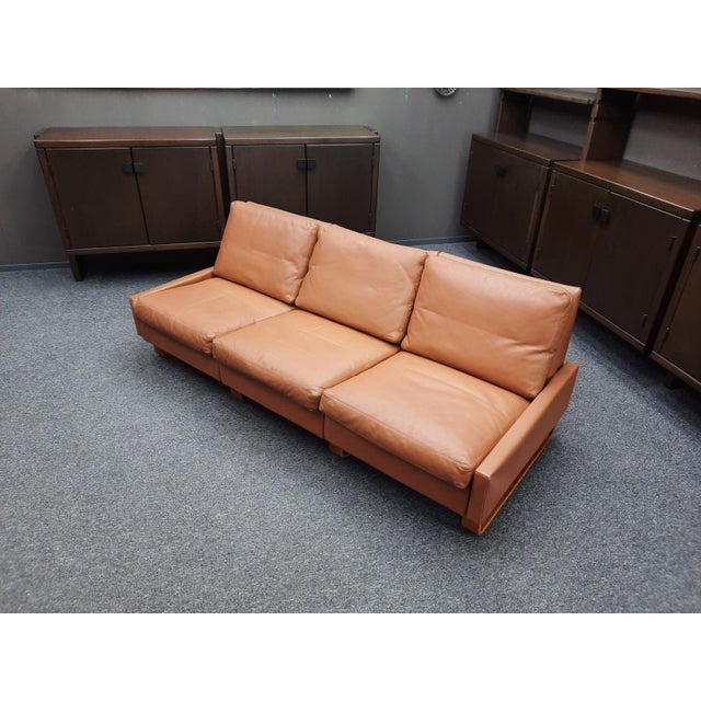 Three-Seater Leather Sofa by Wilhelm Möller for Cor, 1970s For Sale - Image 4 of 18