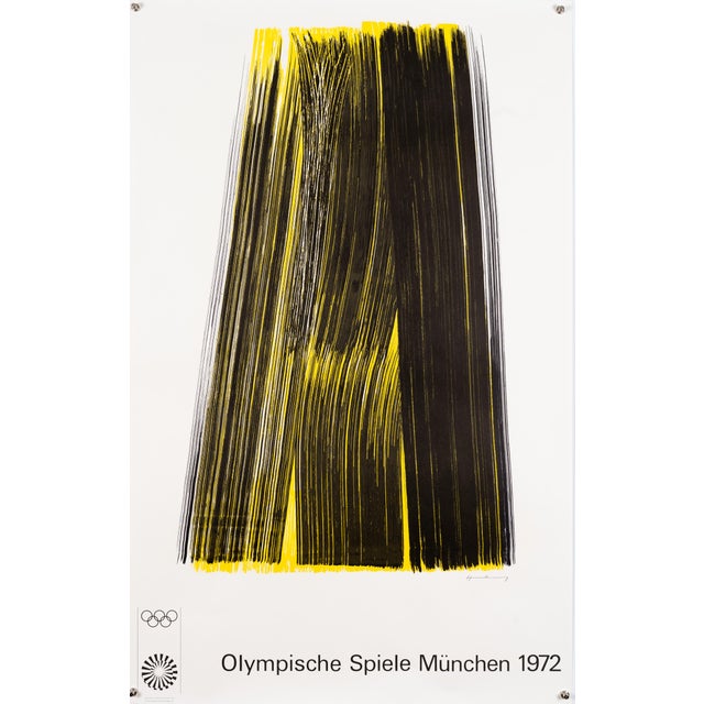 Munich Olympics Lithograph Poster by Hans Hartung, 1972 For Sale - Image 9 of 9