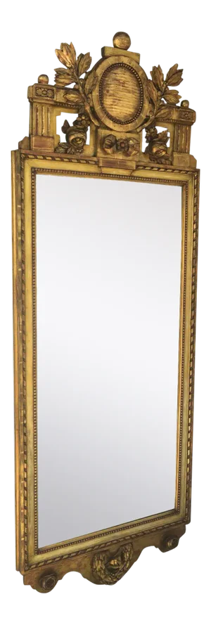 19th Century Swiss Carved Gilt Mirror