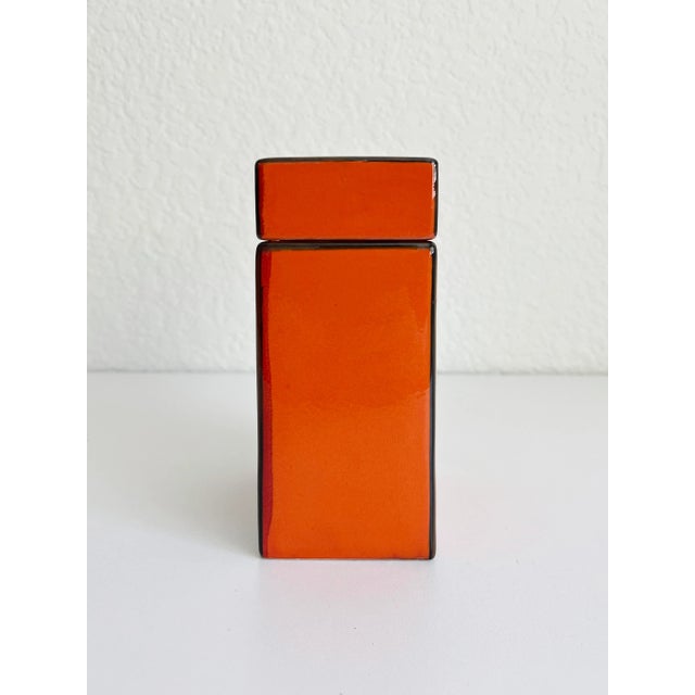 Ceramic 1970s Mondrian Inspired Canister For Sale - Image 7 of 9
