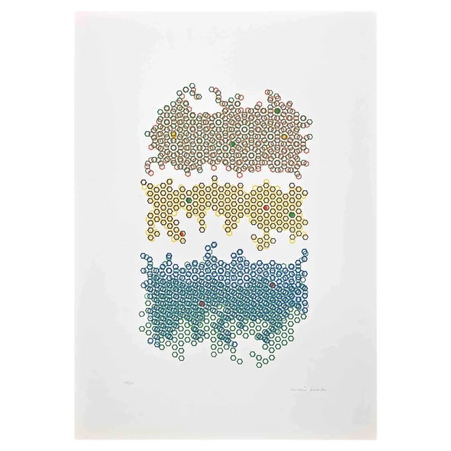 Mario Padovan, Emerged Land, Lithograph, 1970s For Sale