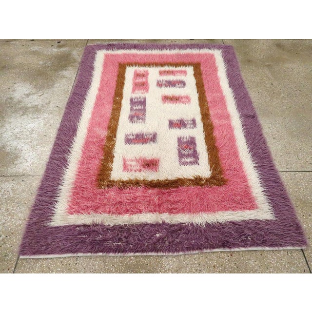 Galerie Shabab Collection Mid-20th Century Handmade Turkish Tulu Accent Rug For Sale - Image 4 of 10