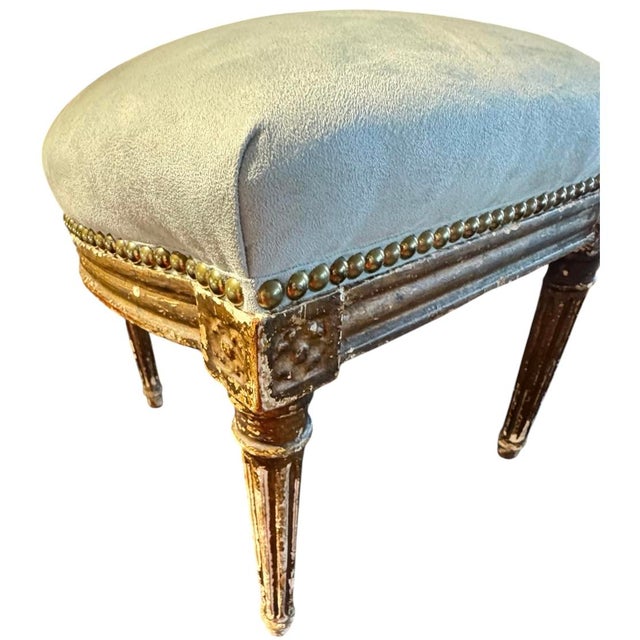 Circa 1860 French Louis XVI Boudoir Chair For Sale - Image 9 of 13