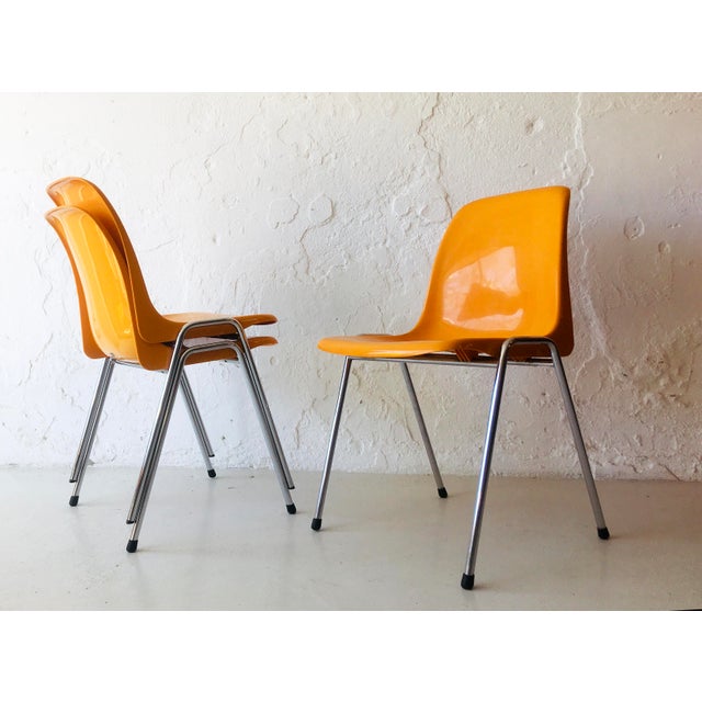 Stackable Chair from Drabert, 1970s, in Flawless conditions. Designed 1970 to 1979 This piece has an attribution mark, I...