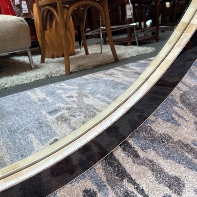 Williams Sonoma Horn + Bone Mirror For Sale - Image 9 of 12