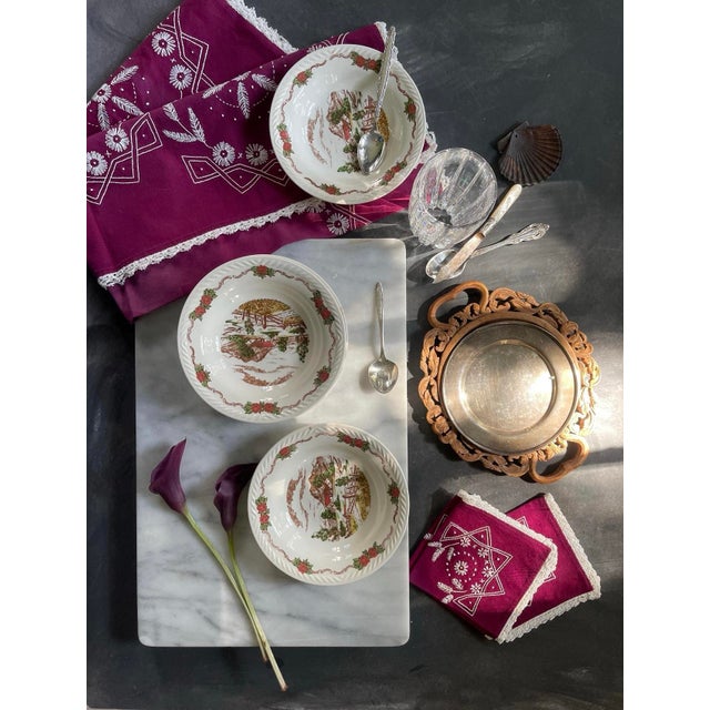 1940s Norwegian Figgjo Flint 6.75” Bowls - Set of Seven (7) For Sale - Image 10 of 10