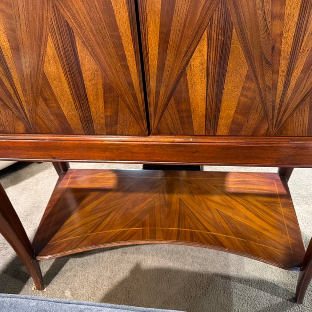 1930s 1930s Attributed to Thomasville Art Deco ,2 Door ,Bogart Chateau Dry Bar For Sale - Image 5 of 12