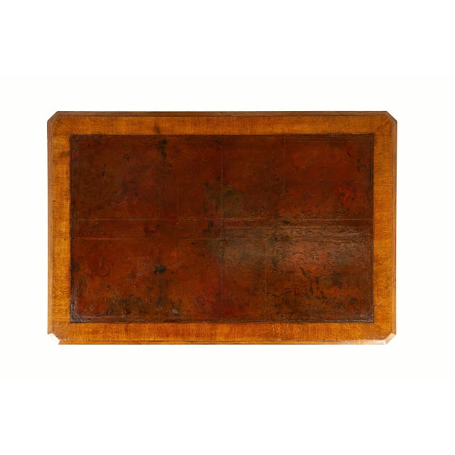 Large Antique English Oak Partners Desk, 1800s For Sale - Image 10 of 10