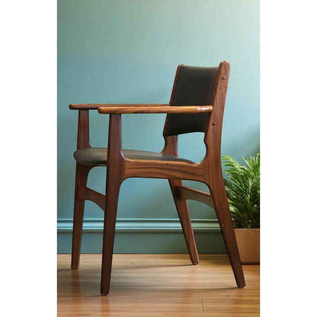 Model 89 Armchair in Teak and Leather by Erik Buch, 1960s For Sale - Image 18 of 18