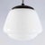 1950s Vintage Mouth Blown Splayed Button Opaline Pendant Lamp, 1950s For Sale - Image 5 of 17
