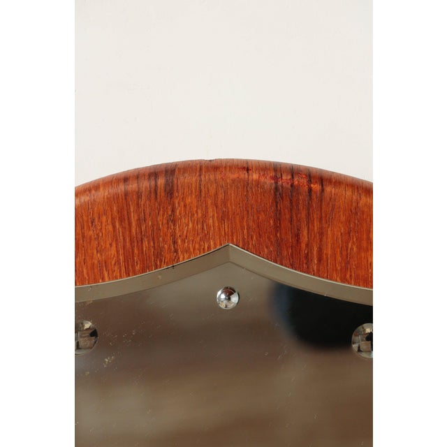 Vintage Round Teak Mirror, 1960s For Sale - Image 6 of 18