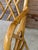 Champagne Set of Six Vintage Boho Rattan Dining Chairs With Chippendale Style Lattice Backs For Sale - Image 8 of 12