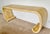 Mid-Century Modern 1970’s Karl Springer Attributed Lacquered Goatskin Console Table For Sale - Image 3 of 16