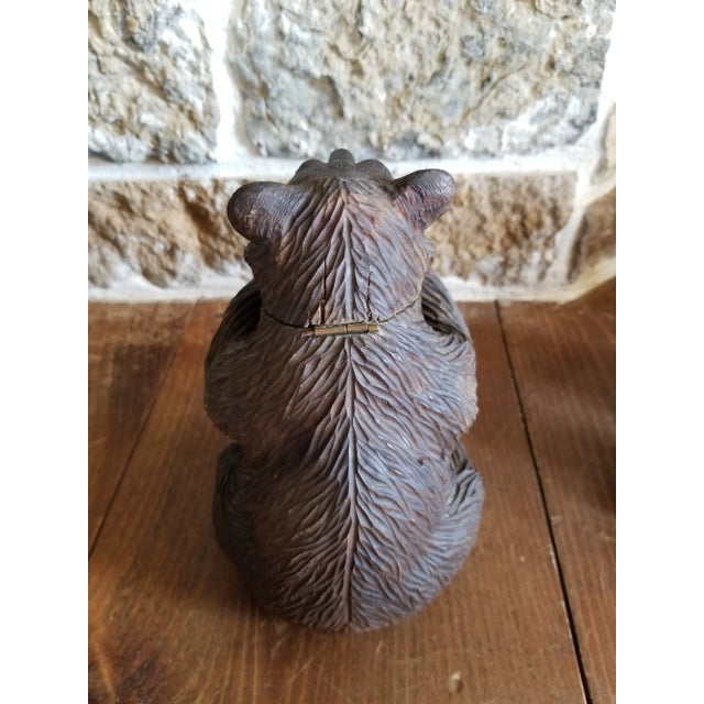 Late 19th Century Black Forest Bear Inkwell For Sale - Image 5 of 6