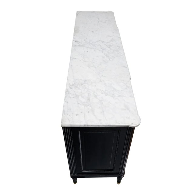 Black Ebonized Louis XVI Buffet For Sale - Image 8 of 9