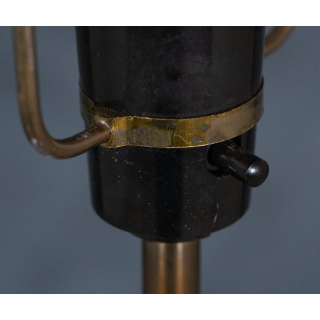 Mid-Century Danish Rosewood & Brass Floor Lamp, 1960s For Sale - Image 4 of 8