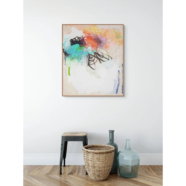 Abstract Contemporary Abstract Acrylics/Mixed Media on Canvas "Tt" by Carolina Alotus For Sale - Image 3 of 7