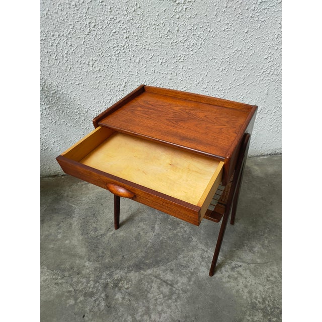 Danish Teak Nightstand by Soren Rasmussen, 1970 For Sale - Image 9 of 15