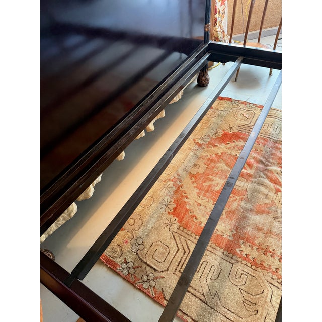 Wood The Kempner Canopy Bed by Michael Taylor, in Tete a Negre Finish For Sale - Image 7 of 11