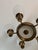 White Mid-Century Brass Chandelier by Harald Notini and Uno Westerberg for Böhlmarks, 1950 For Sale - Image 8 of 12