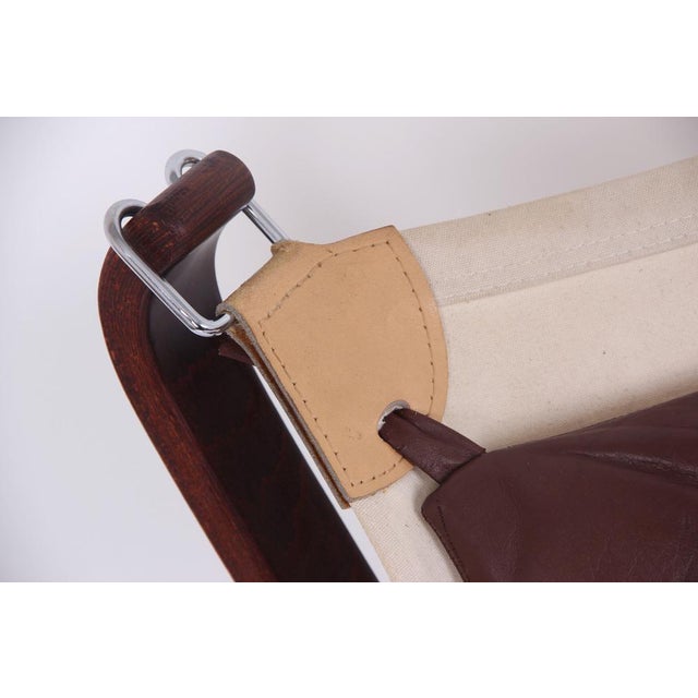 Brown Leather Falcon Armchair by Sigurd Ressell for Vatne Møbler For Sale - Image 9 of 12