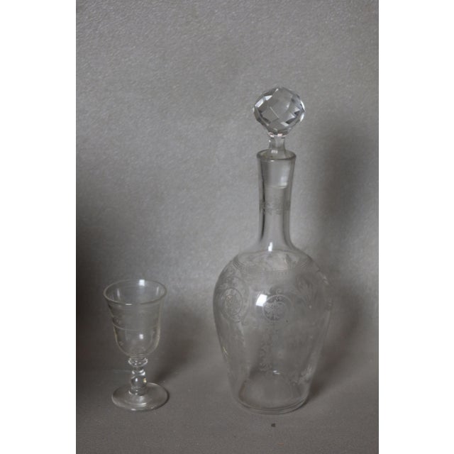 Tahan-Branded Liquor Cabinet in Paris and Baccarat, Set of 18 For Sale - Image 6 of 13