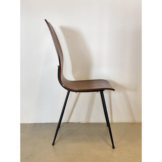 Vintage Curved Plywood Chairs, Set of 6 For Sale - Image 9 of 18