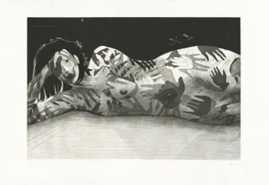 David Prudhomme, Untitled (Positive Hands, Negative Hands), 2018, Etching