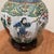 Japanese Antique Chinese Porcelain Ginger Jar With Molded Raised Eight Immortals on Wood Base For Sale - Image 3 of 12