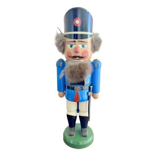 German Nutcracker with Blue Jacket, 1960s For Sale