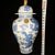Blue and White Dragon Cloud General’s Ginger Jar With Gilded Finial, Chinoiserie Lidded Urn For Sale - Image 9 of 9