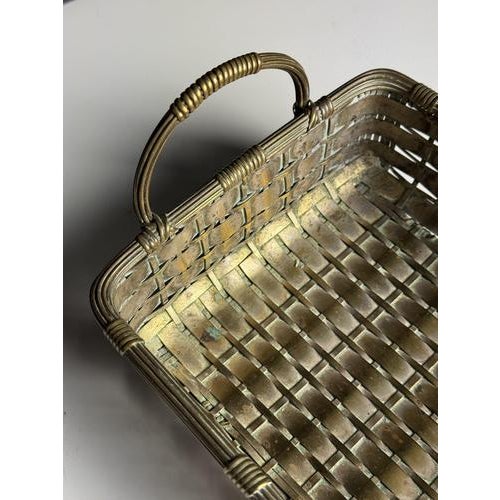 Mid-Century French Metal Basket For Sale - Image 5 of 8