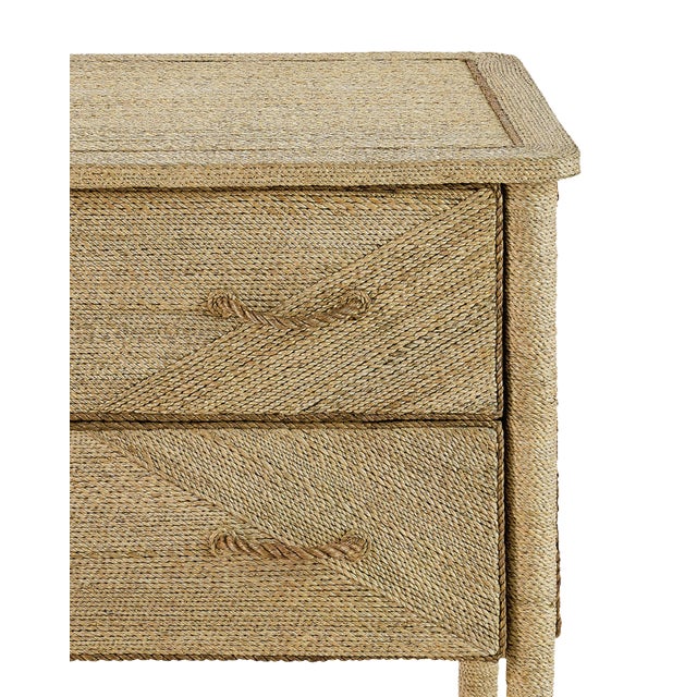Traditional Currey & Company Kaipo Rope Two-Drawer Chest For Sale - Image 3 of 6