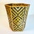 1970s Vintage Boho Chic British Colonial Split Reed Hexagonal Woven Wicker Wastebasket. For Sale - Image 4 of 12