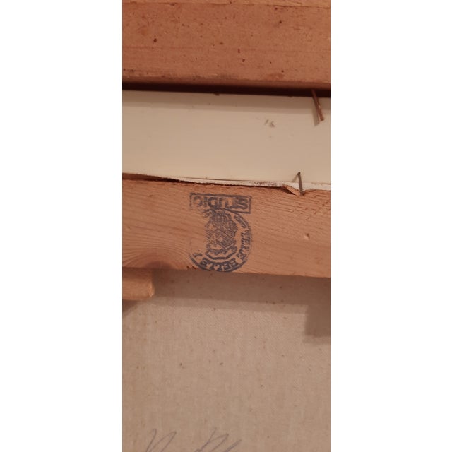 Blue Pittis, Couple of Dancers, 1983, Oil on Canvases, Framed, Set of 2 For Sale - Image 8 of 18