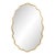 Serafina Wavy Gold Wall Mirror For Sale