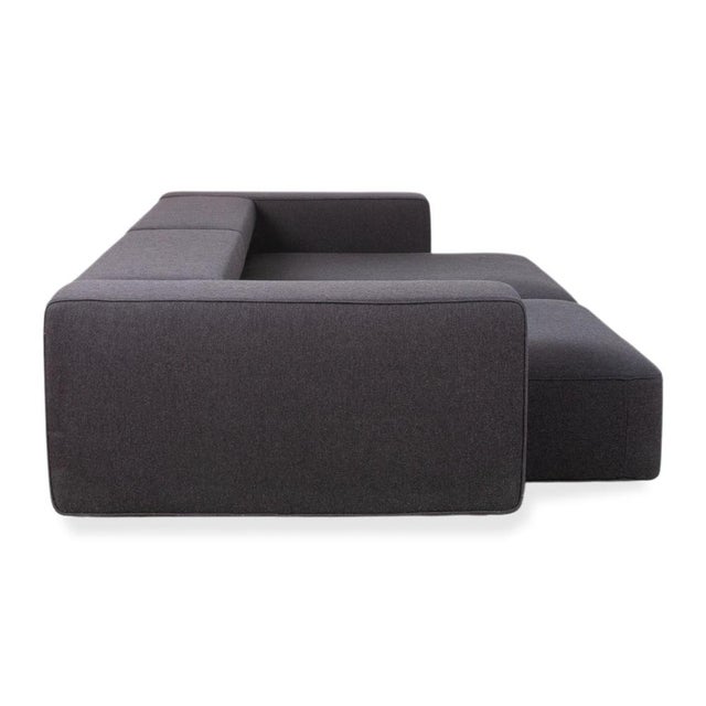 Andy Fabric Three-Seater Grey Anthracite Sofa with Manual Function from B&B Italia / C&B Italia For Sale - Image 13 of 16