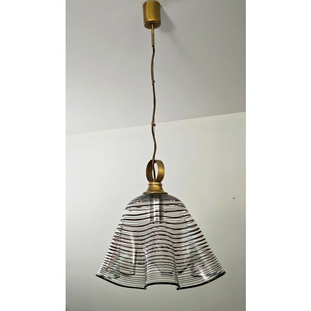 Murano Blown Glass Pendant Lamp from Design Italia, 1970 For Sale - Image 4 of 18