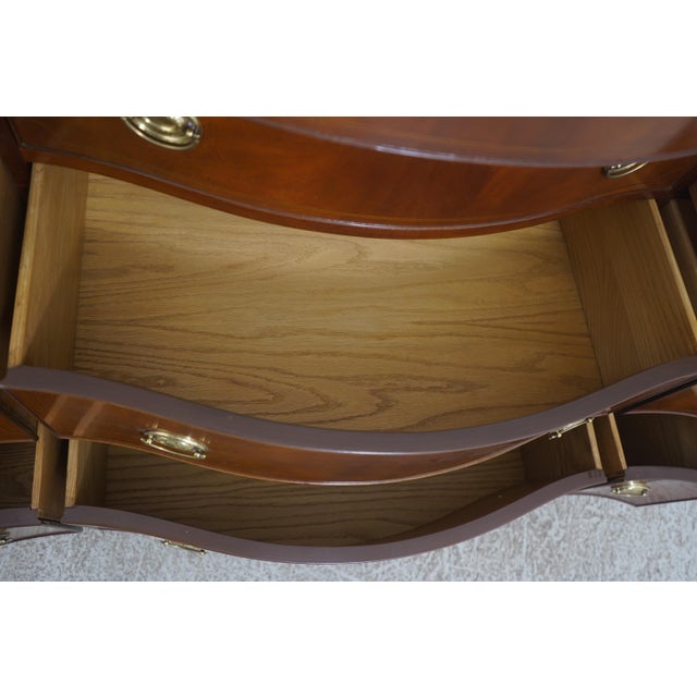 Baker Furniture Company Baker Historic Charleston Mahogany Bow Front Dresser For Sale - Image 4 of 18